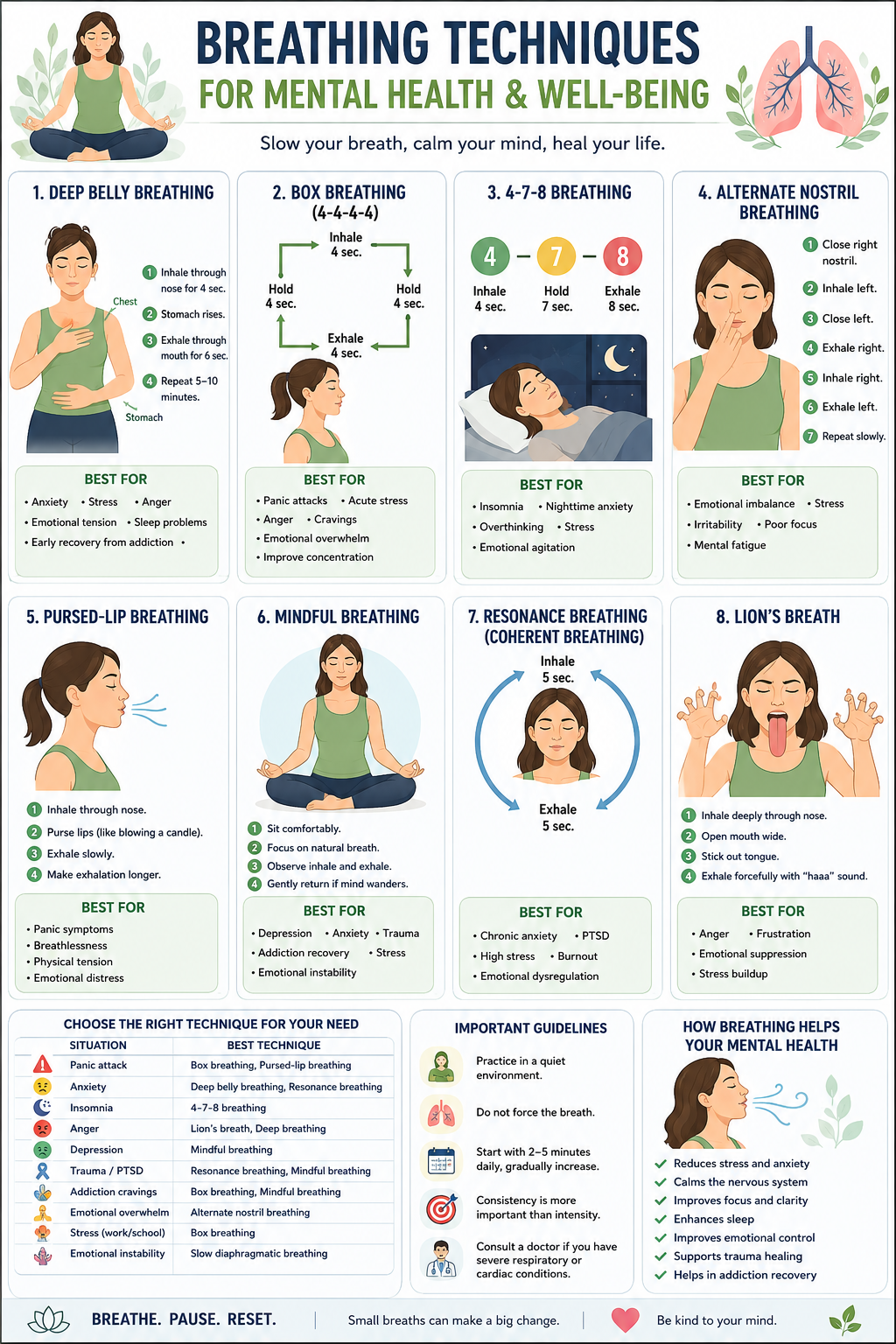 Breathing Techniques for Mental Health and Emotional Well-Being